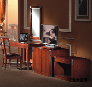 柜类-七星级酒店套房行李柜\/储物摆放柜\/实木时