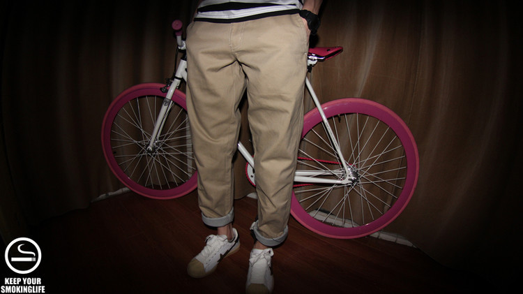 余文乐裤子 陈冠希布裤潮裤 supreme休闲裤 欧