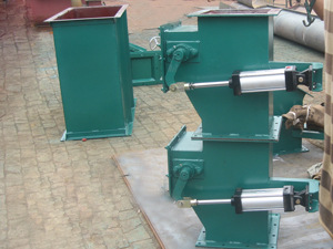 87双层单门气动翻板阀