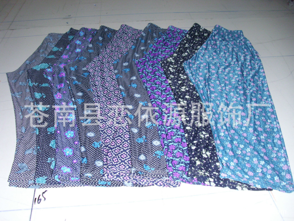 批发采购大码女装-中老年人服装休闲女装 夏天