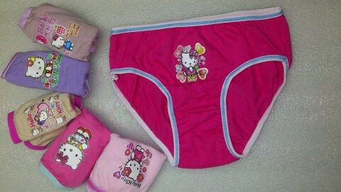 [絕對超值] Hello Kitty女童純棉三角褲 低價好品質兒童卡通內褲工廠,批發,進口,代購