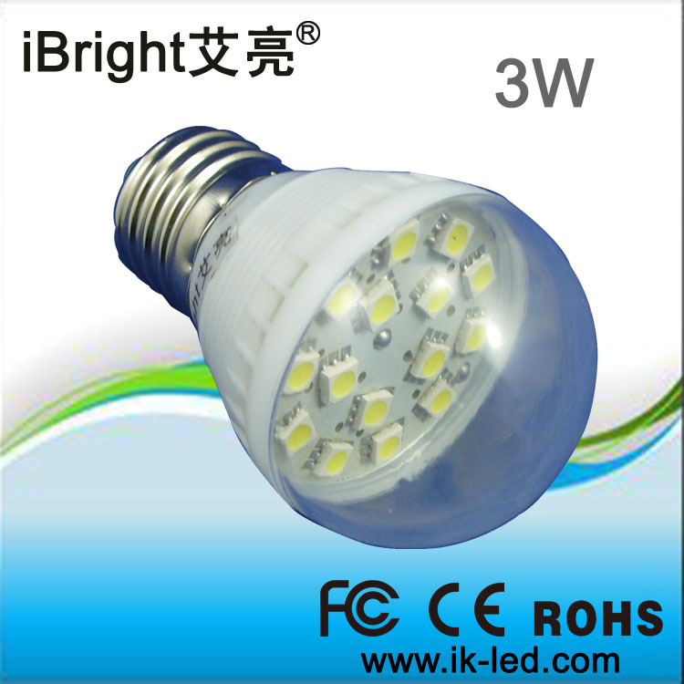 i4815LED球泡燈/LED節能燈/3W LED燈泡/艾亮LED節能燈/15貼片5050LED燈