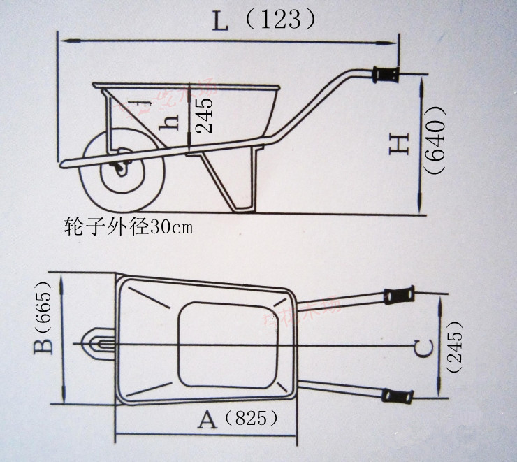 建筑,物流/独轮手推车/园林工具车农用工具车建筑实用手推车