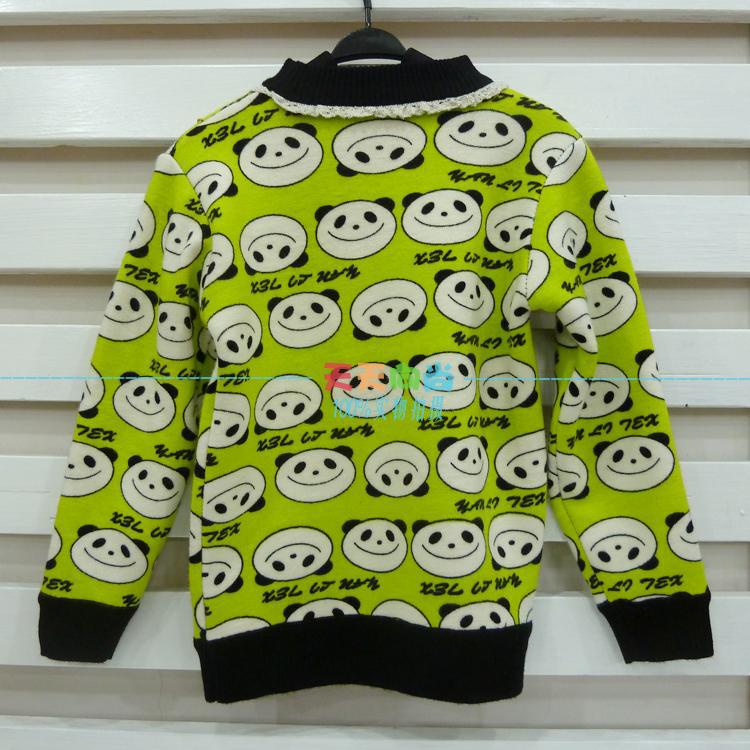 2013新款女童<em>品牌</em>羊羔绒<em>加绒毛衣</em>大童羊绒衫