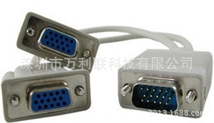 VGA一分二线，灰色