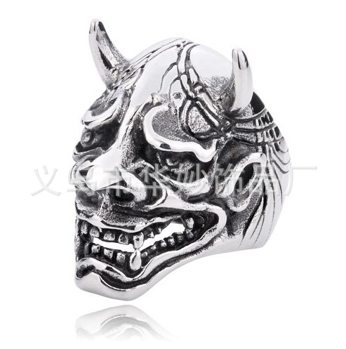 70潮人戒指 男士饰品 潮爆狼头钛钢戒指 韩版时尚男生男款戒