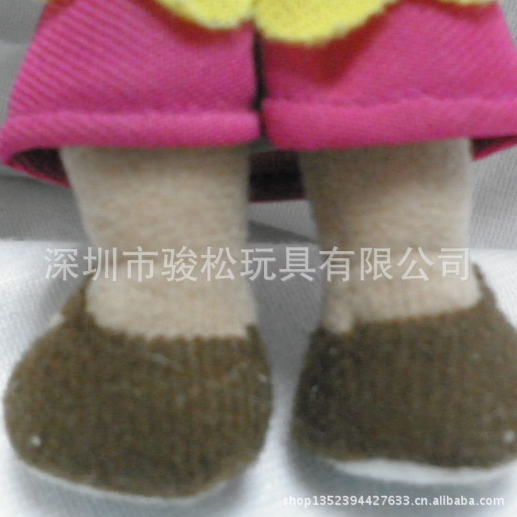 【厂家定制 扫把头女孩<em>毛绒</em>玩具 <em>长头发</em>女孩毛