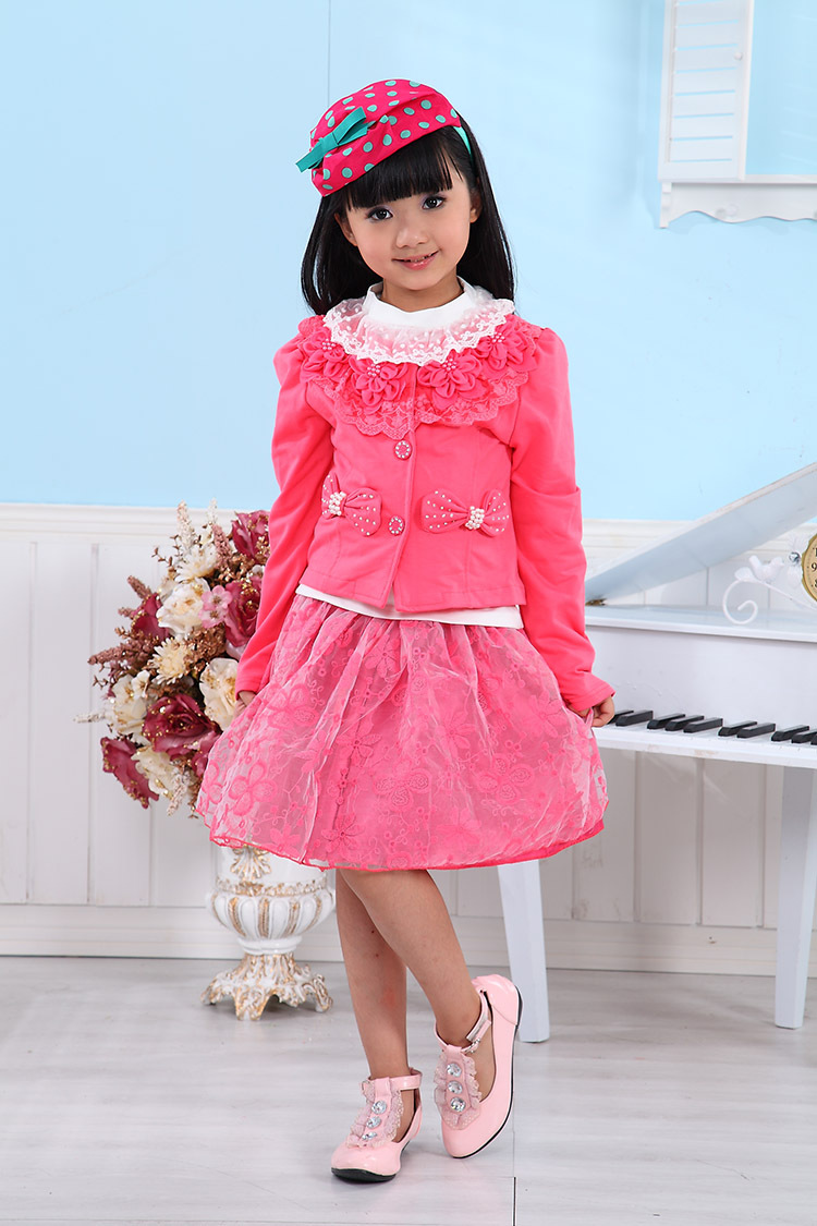 【<em>秋款</em>品质童装 儿童卫衣套装 <em>女童三件套裙</em> 中