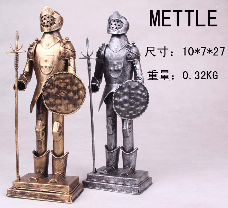 【mettle 小型铁制古代长予盾牌士兵模型 6070