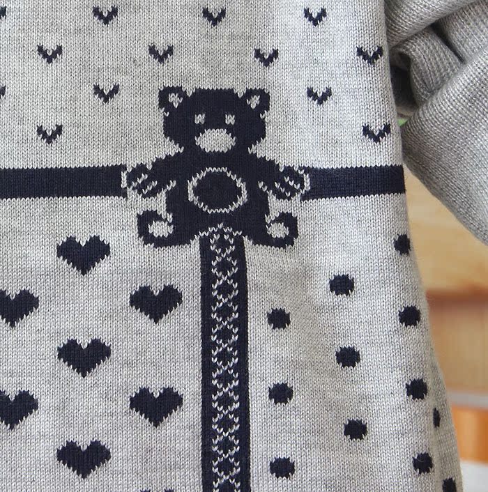 【宸逸两个<em>小熊卡通图案宝宝毛衣</em>,线衣,一手2