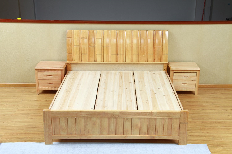 【宜家 橡木床 1.8米双人床 1.5米实木床 婚床 简