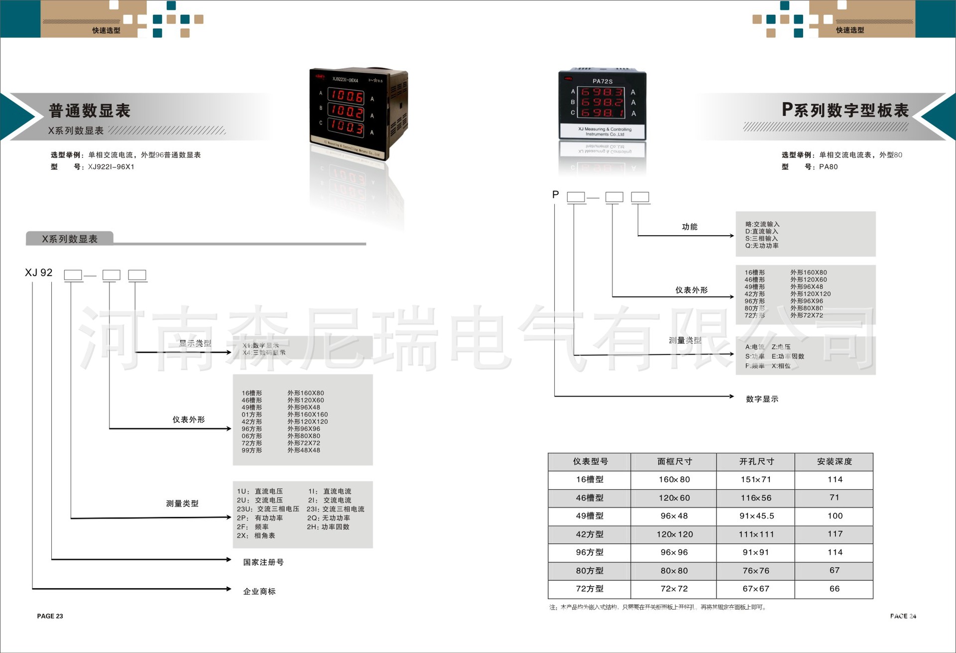 -13X及P系列