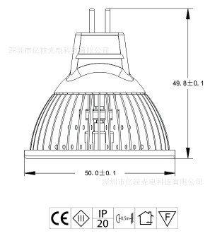 S-MR16F-5W尺寸