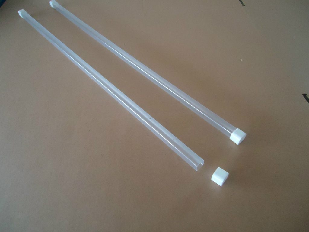 包装管 方形塑料管子 电子包装管 透明PVC管 