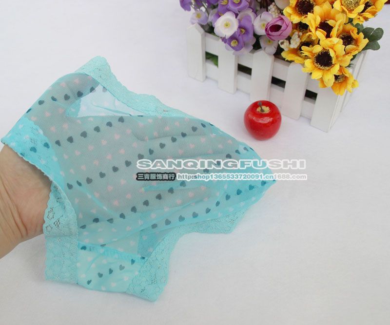 外贸雪纺纱可爱<em>少女</em>三角<em>内裤</em> 超薄凉爽 不沾身
