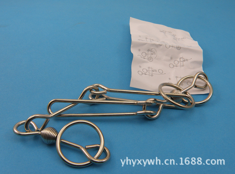yx980 五节鞭 智力益智玩具解环巧环