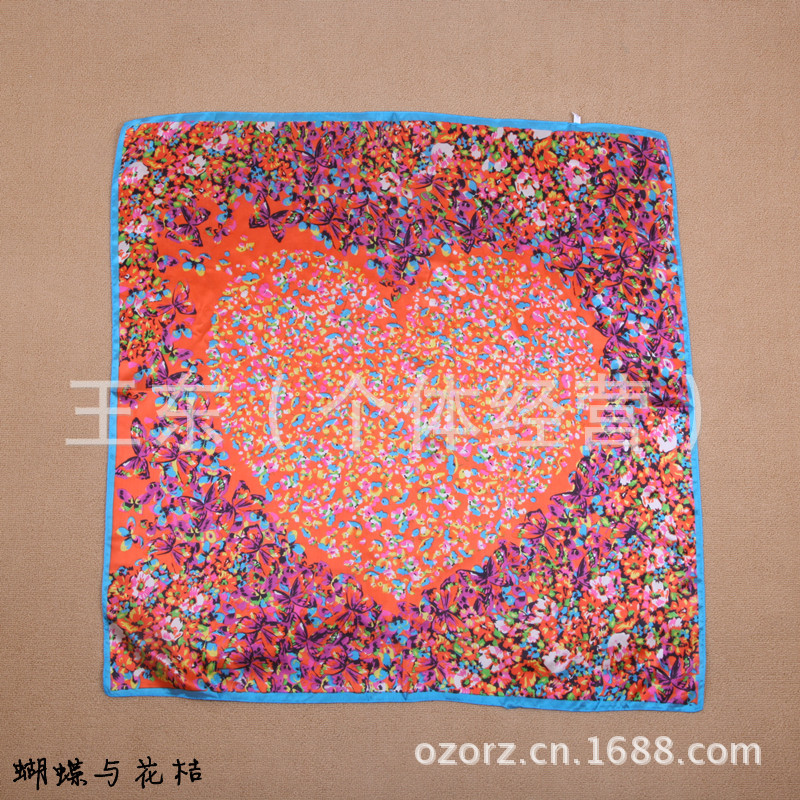 特价欧美印花女士真丝苏州缎桑蚕丝纯真丝丝巾大方