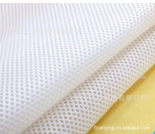 网眼布-白色三明治网布,婴儿床围用3D网布-网