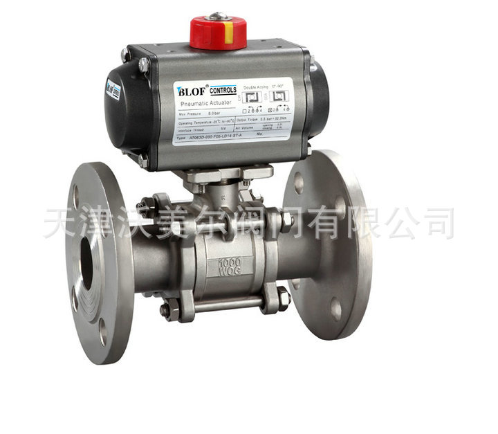 气动三片式球阀Q641MF-16P DN100 3400元