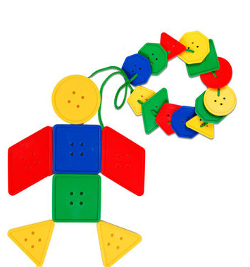 纽扣幼儿穿线儿童几何益智玩具拼搭不想积木桌面早教积木我构建玩积木图片