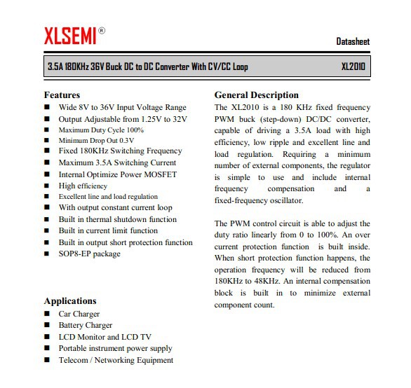 XL2010datasheet