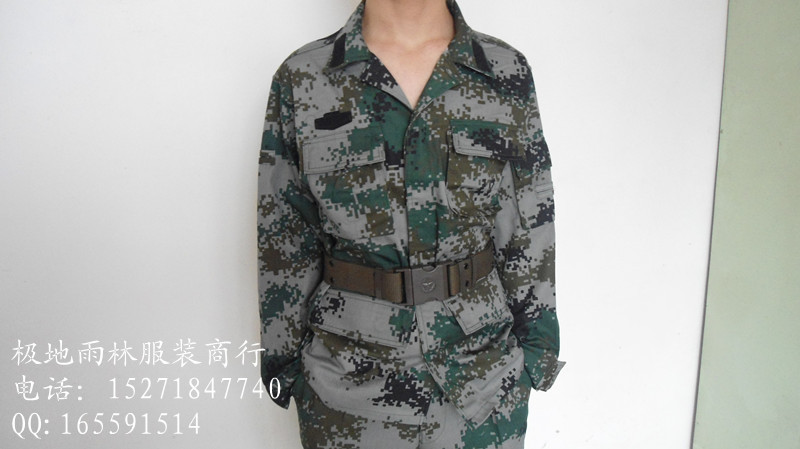 厂家直销 新式07l陆军迷彩服 工作服学生训练服作训服批发 混批