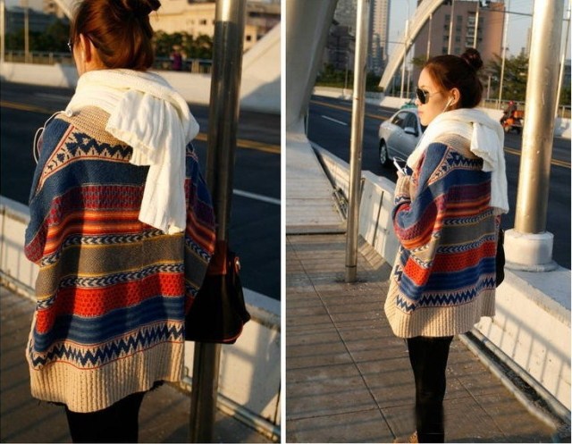 <em>明星同款</em>女装披肩蝙蝠袖针织<em>开衫韩版</em>大码 图