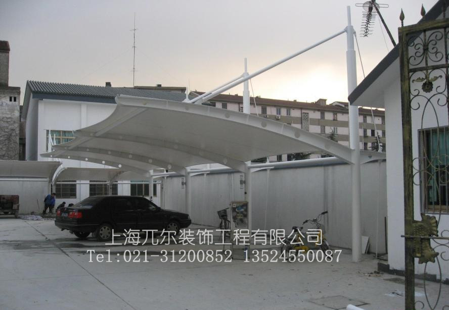 车棚 简易车棚 膜结构车棚