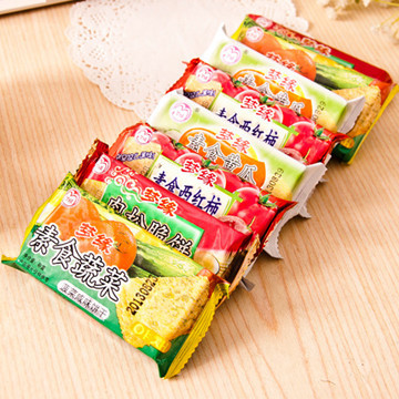 最新休闲食品 金梦缘素食饼干 黄瓜味 10斤/箱 热销零食特价批发