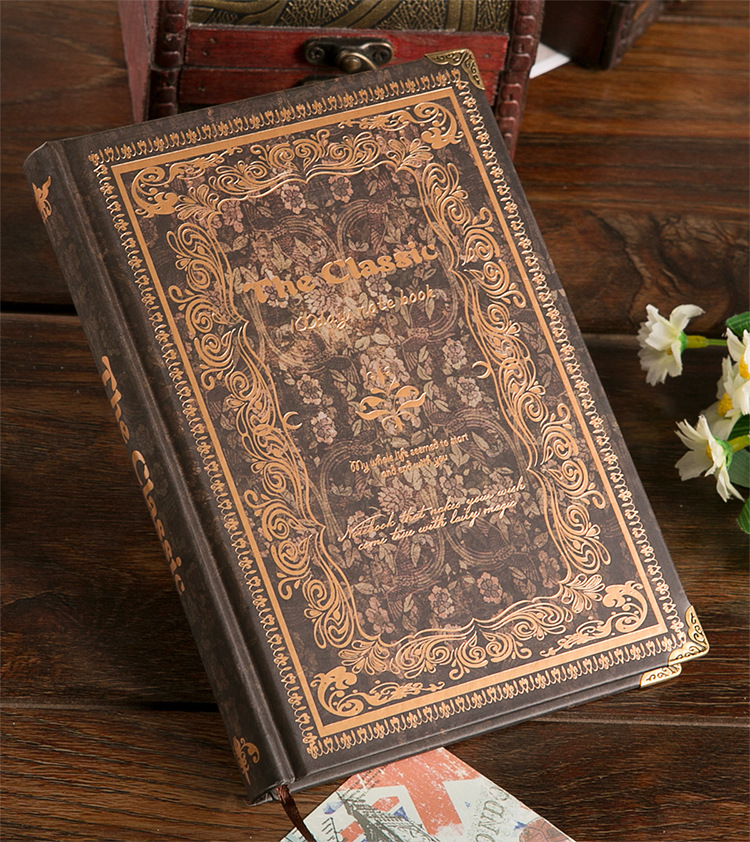 【【批发】金谷文具笔记本日记本古花版金角边