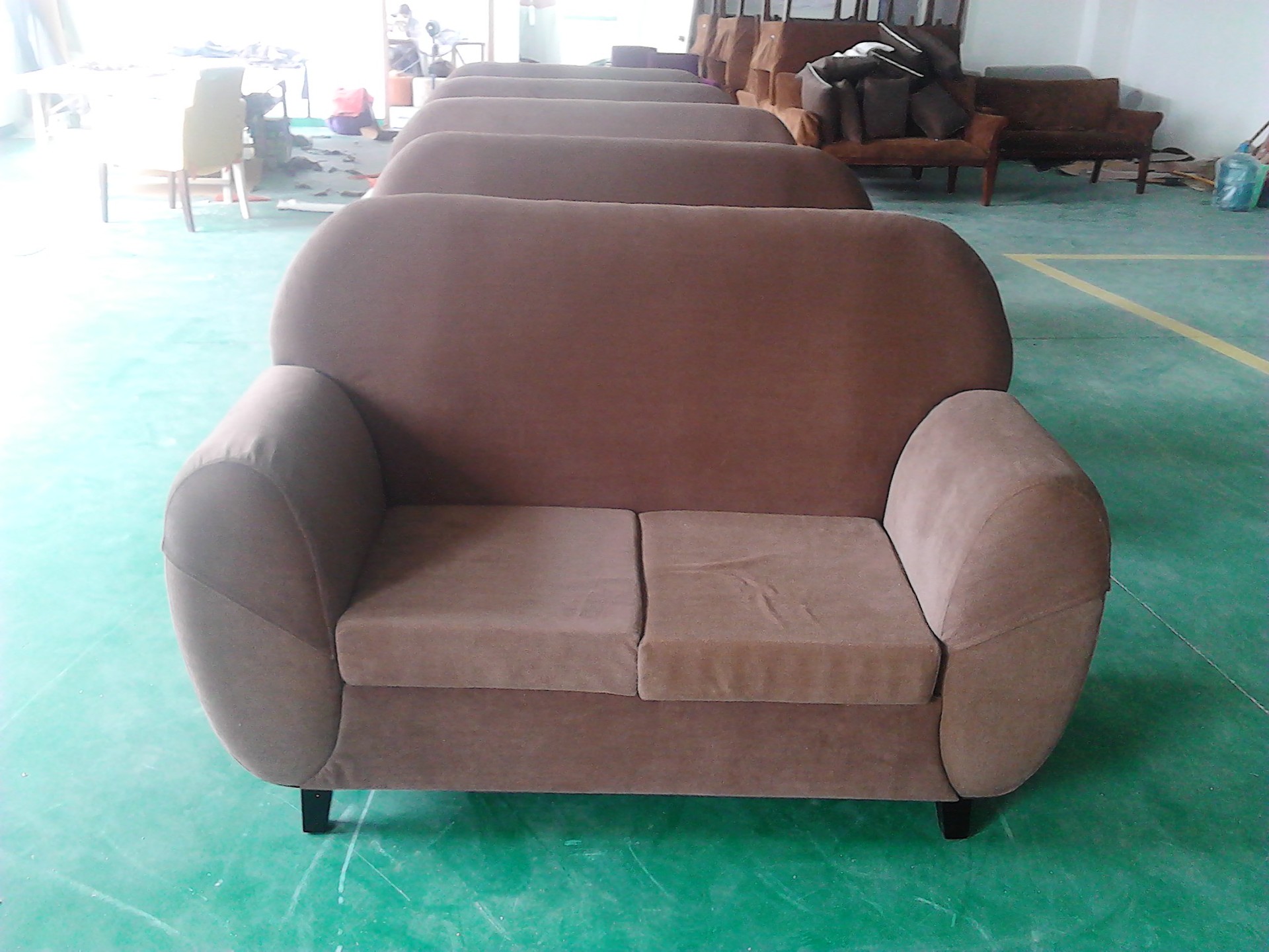 【宁波沙发厂新款布艺真皮沙发 咖啡厅网吧酒