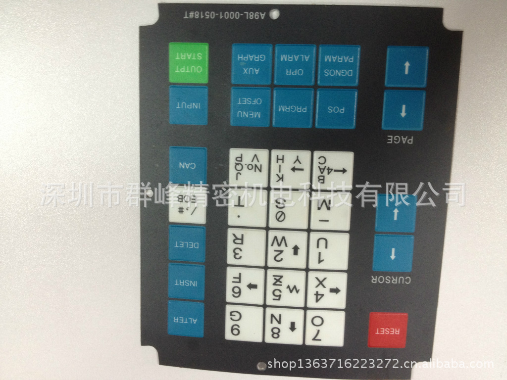 供应fanuc系统薄膜操作面板 a98l-0001-0524#mb