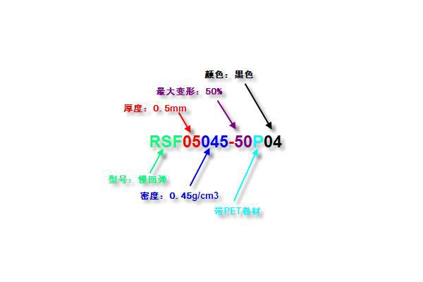 三邦泡棉型号辨识