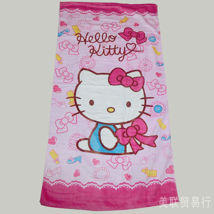 【浴巾系列】迪士尼Hello Kitty兒童大浴巾  嬰幼兒優質浴巾批發工廠,批發,進口,代購