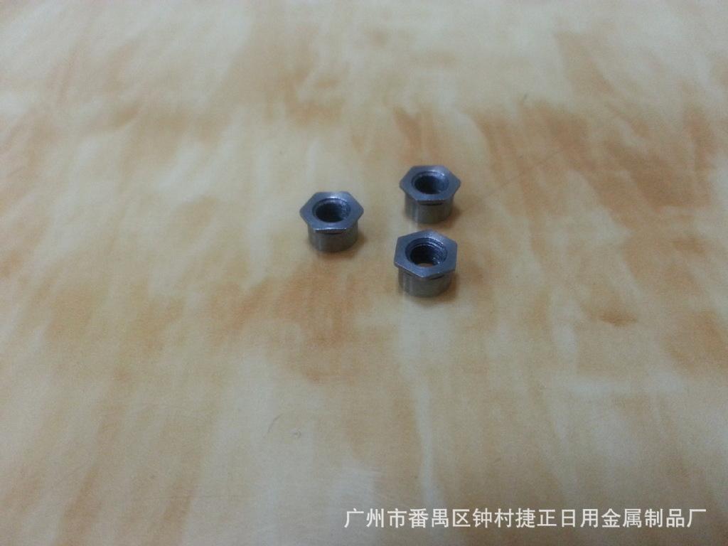 通孔通牙六角铁压铆螺母