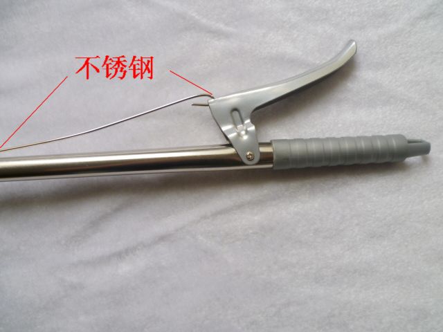 卫生不锈钢垃圾夹子拾取物器环卫工具垃圾钳镊子加粗钢丝120cm