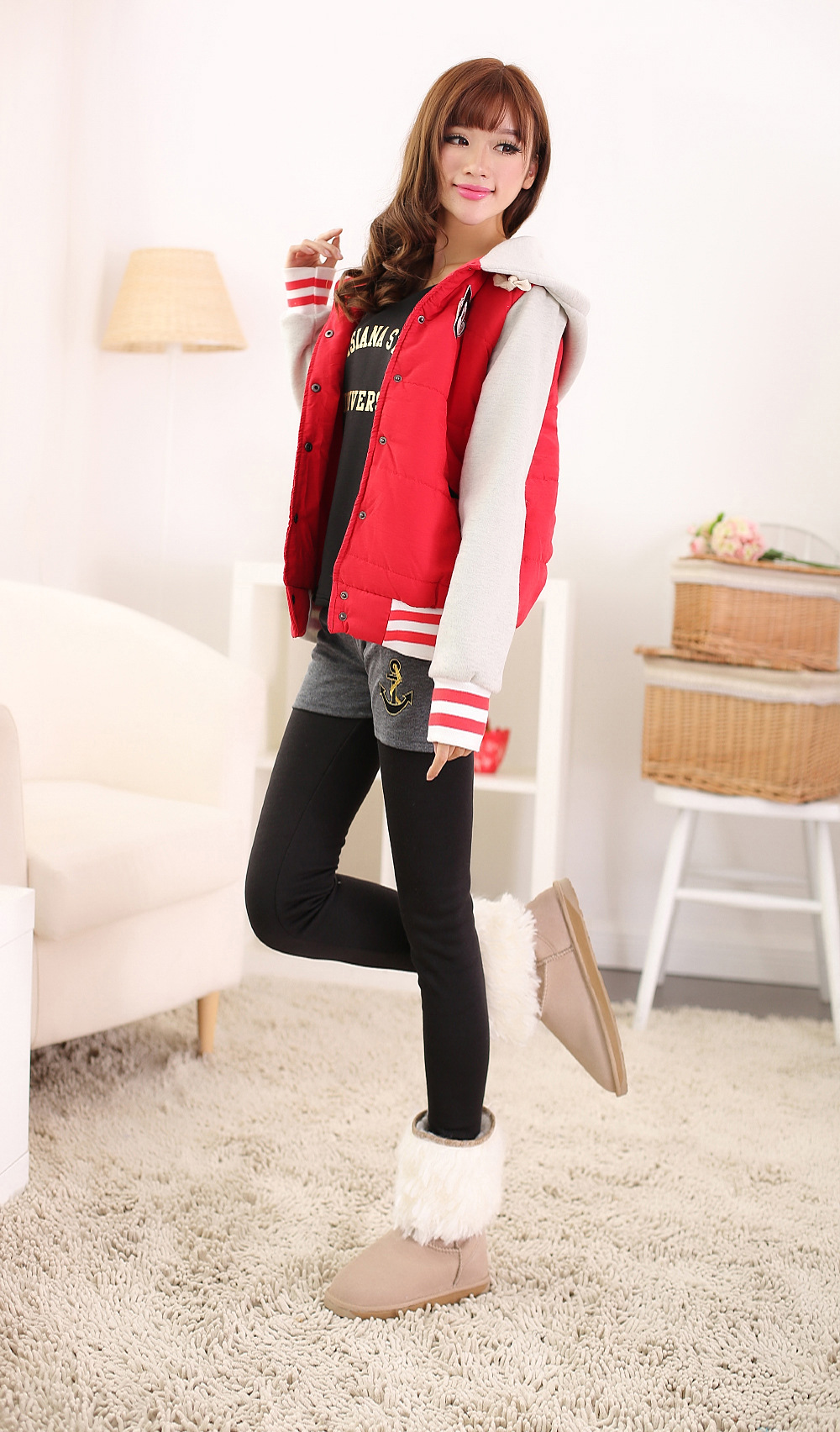 假两件<em>短裤加长裤</em>连体打底裤个性打底铅笔裤加