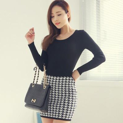 2013秋冬装新款<em>欧美少女装</em>性感夜店修身长袖