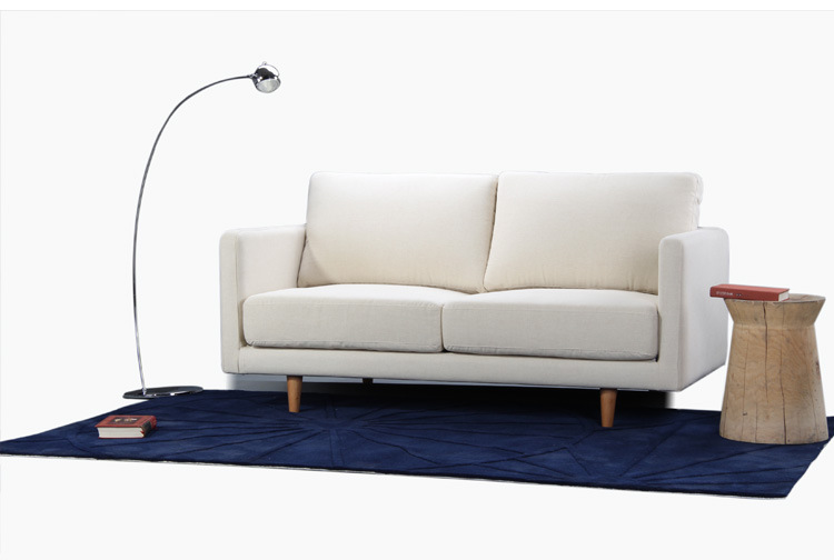 【2013新款小户型双人沙发 布艺米色棉麻沙发 时尚简约书房沙发】价格,厂家,图片,沙发,北京上门测量家具店-马可波罗网