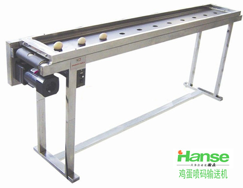 鸡蛋喷码输送机_小