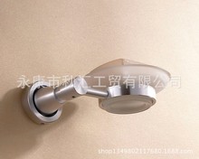 太空鋁拉絲肥皂架籃 玻璃皂碟盒 衛生間玻璃置物架  衛浴用五金件