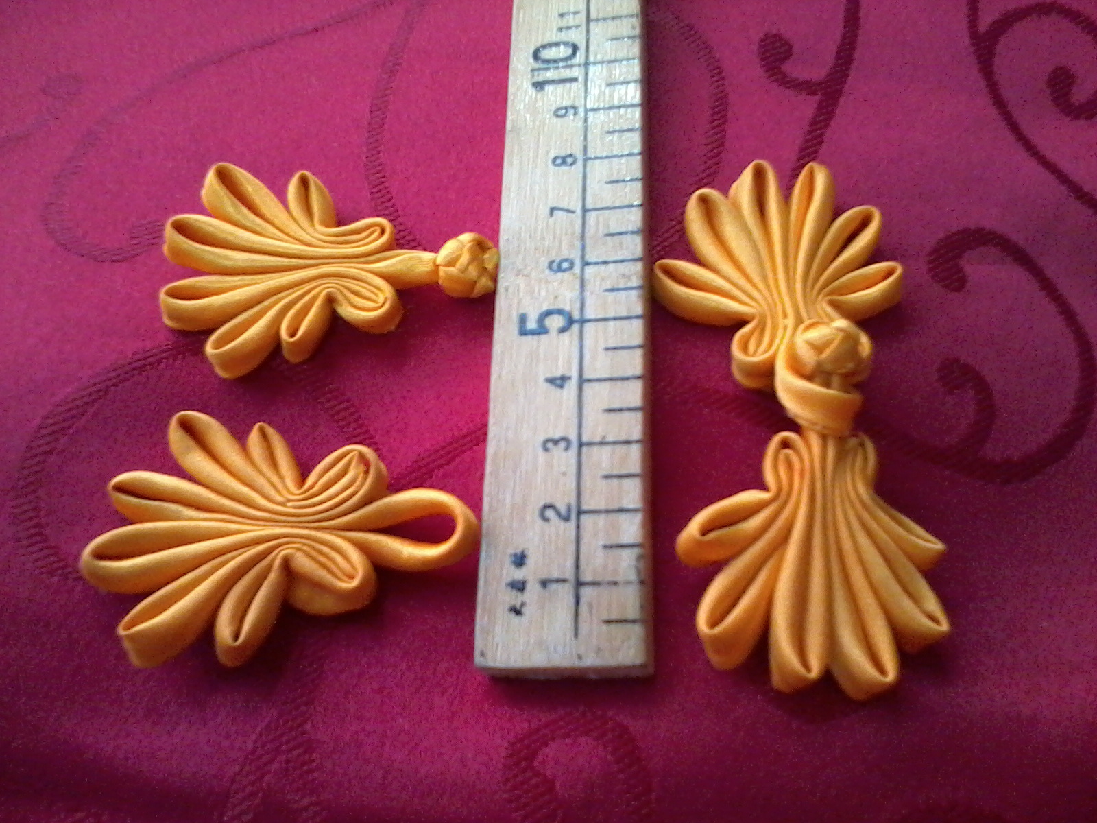 唐装盘扣,旗袍盘扣,手工盘扣,布扣,双色盘扣 图