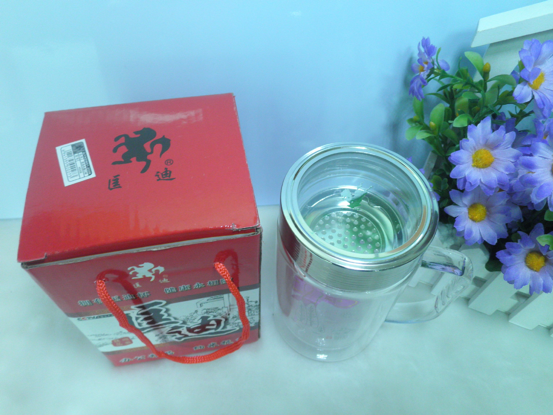 【【厂家批发】匡迪亚泰玻璃水晶办公杯\/k-83