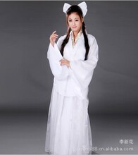 小龙女戏服古装_拍照白古装_舞台装服装古装-+阿