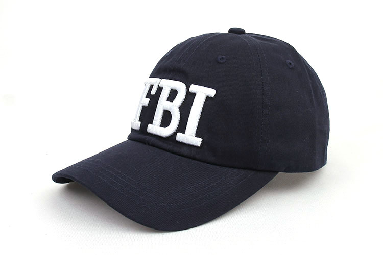 速卖通/ebay/敦煌/淘宝货源 fbi 绣花纯棉棒球帽 zm-b049