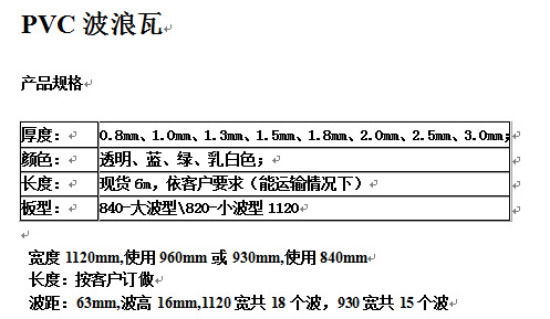 PVC波浪瓦