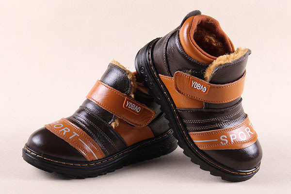 童靴真皮冬季新款加绒保暖童鞋时尚儿童雪地中童棉鞋批发代发603