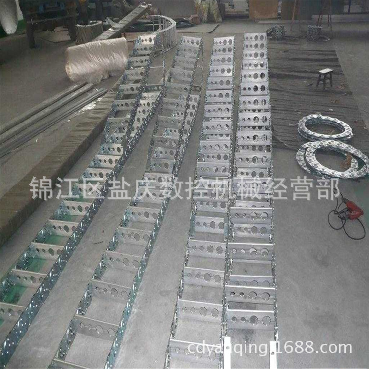 供应成都  宜宾  重庆  自贡桥式钢铝拖链，坦克式穿线 塑料拖链