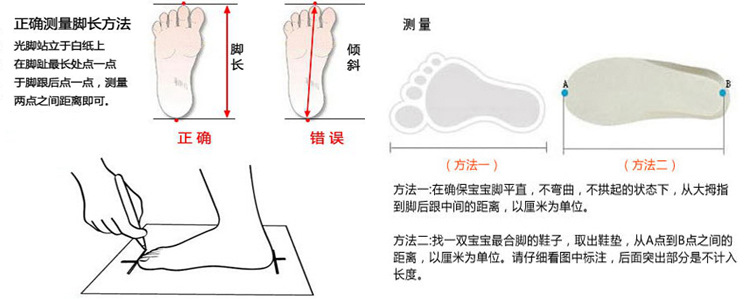 测量脚模