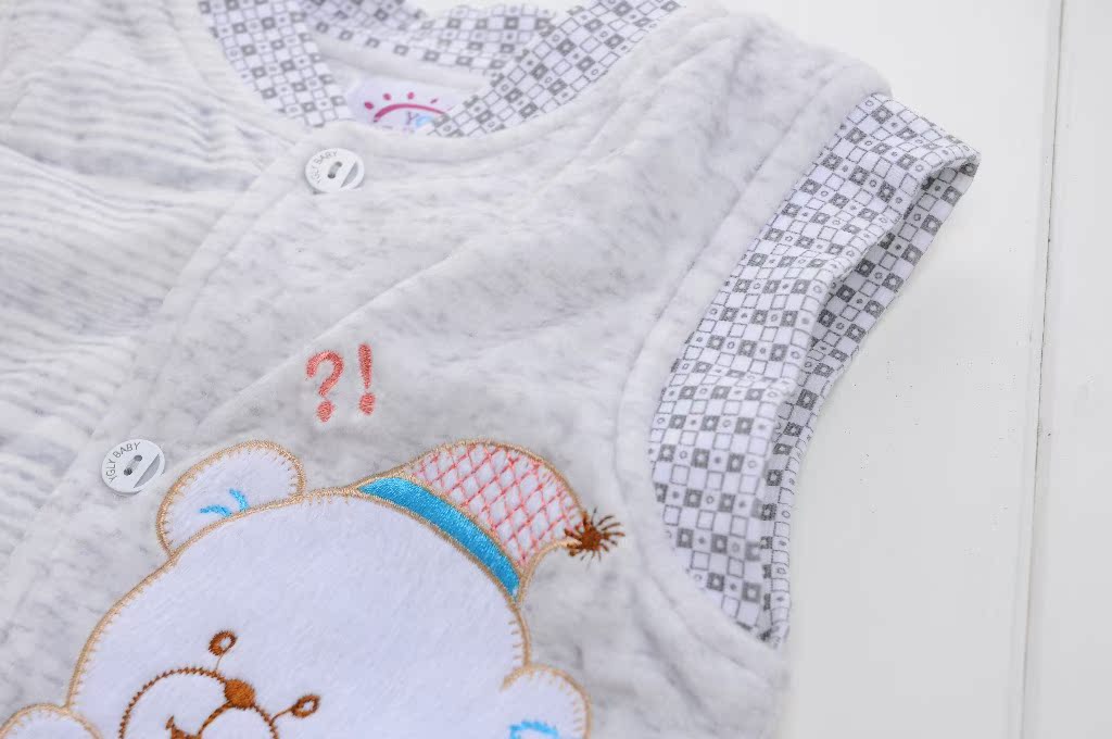 【厂家直销 14秋冬新款童装 <em>水晶绒</em>对襟<em>马夹</em>坎